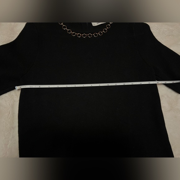 4/$20 - Zara knit tshirt black with gold chain women’s size small - Picture 2 of 10